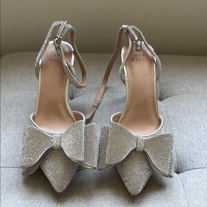 a new day Silver Pointed Toe Heels